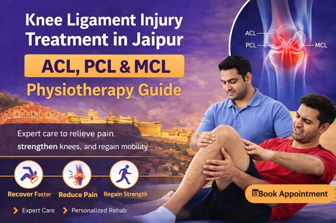 Knee Ligament Injury Treatment in Jaipur — ACL, PCL & MCL Physiotherapy Guide Image