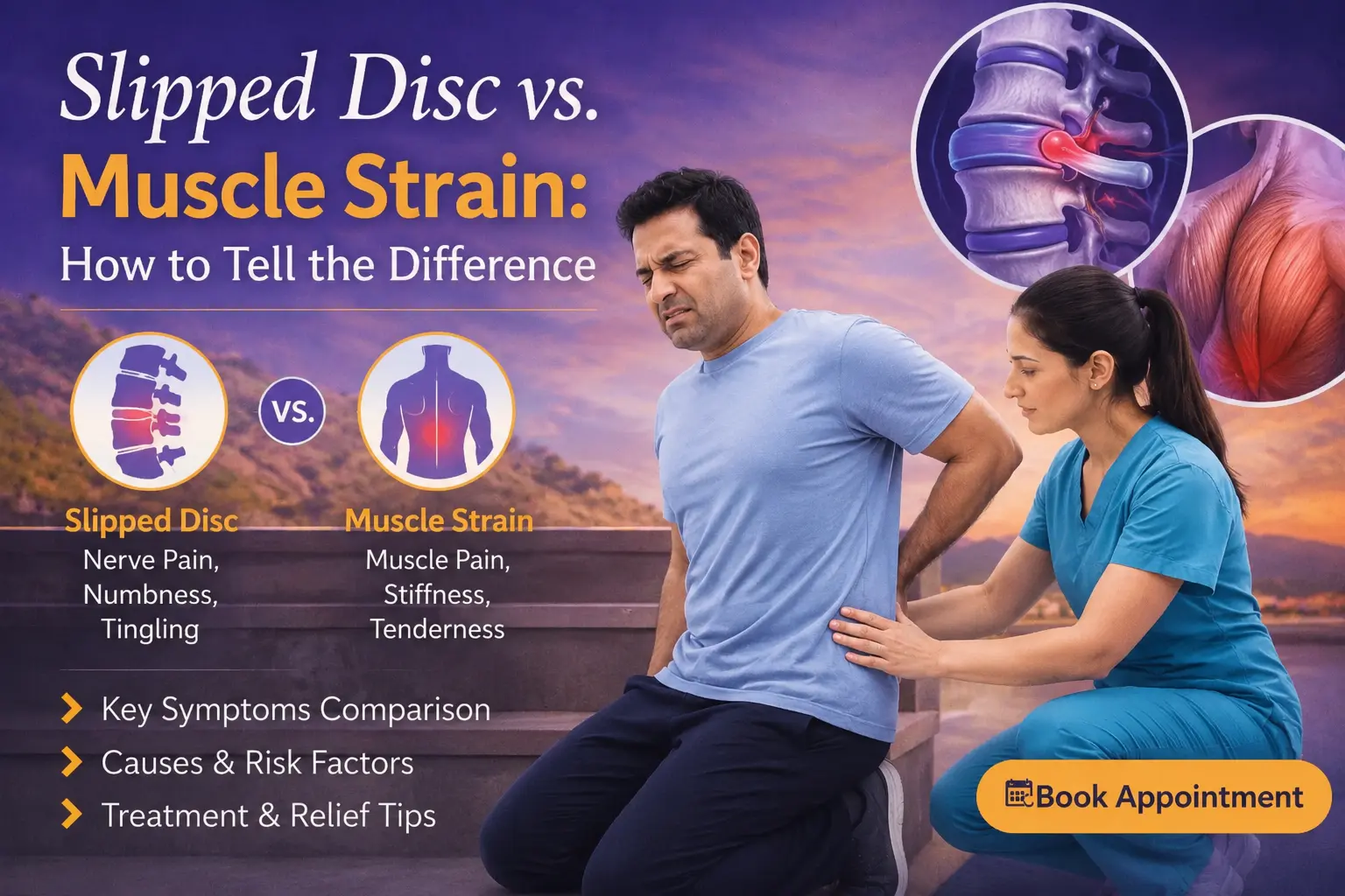 Slipped Disc vs. Muscle Strain